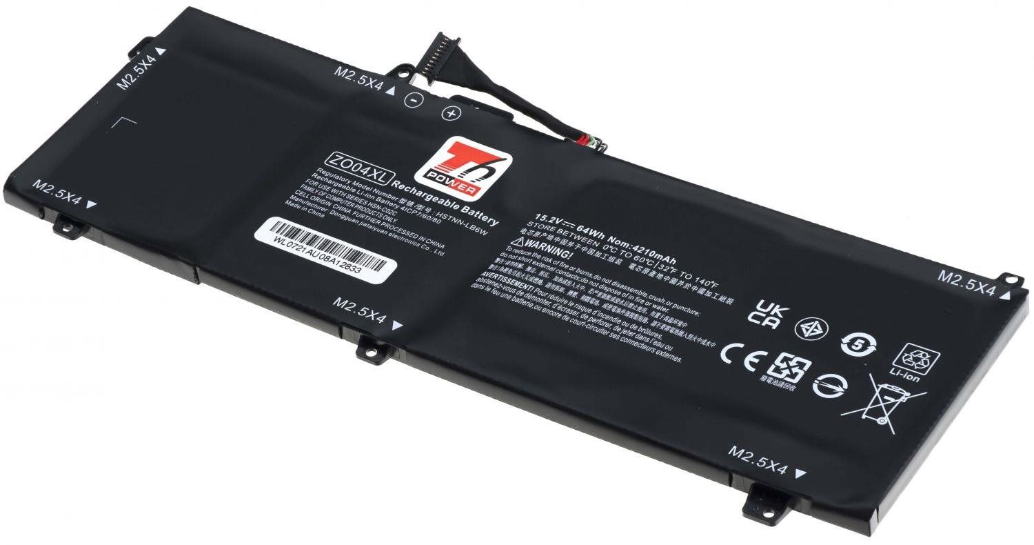 T6 Power HP ZBook Studio G3, G4, 4210 mAh, 64 Wh, 4cell, Li-Pol