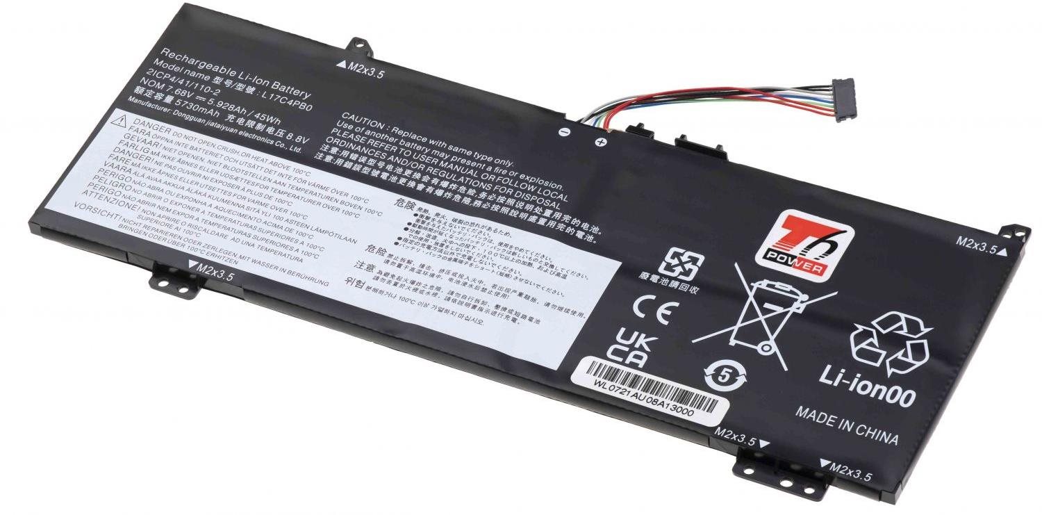 T6 Power do Lenovo IdeaPad 530S-15IKB 81EV, Li-Poly, 5 928 mAh (45 Wh), 7,68 V