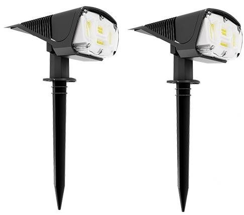 LEDSolar 42, solárne vonkajšie svetlo do zeme, 2 ks, 42 LED, bezdrôtové, iPRO, 1 W, studená farba