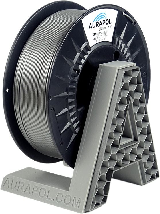 AURAPOL PLA 3D Filament Srieborný 1 kg 1,75 mm AURAPOL