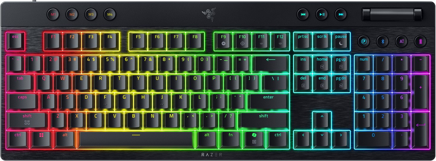 Razer BlackWidow V4 Low-profile HyperSpeed (Orange Switch) – US