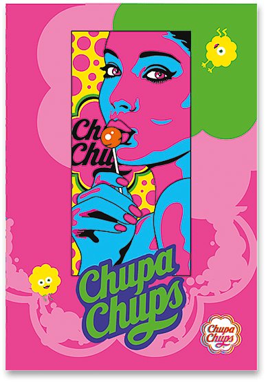 MAR-MAR Chupa Chups 2025 A4 šitý, linajkový, náhodný motív