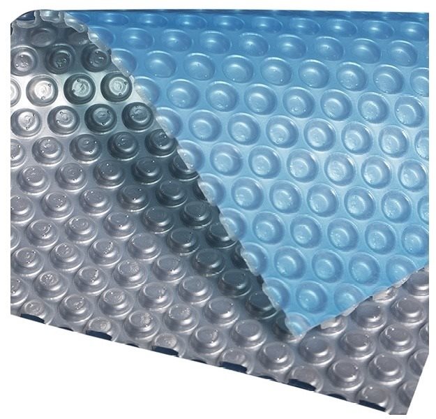 Solárna plachta, priemer 3,6 m, modro-strieborná