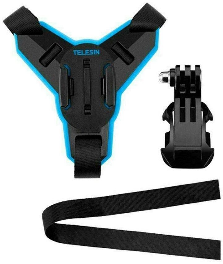 Telesin Motorcycle Chin držiak na prilbu na športové kamery, čierny