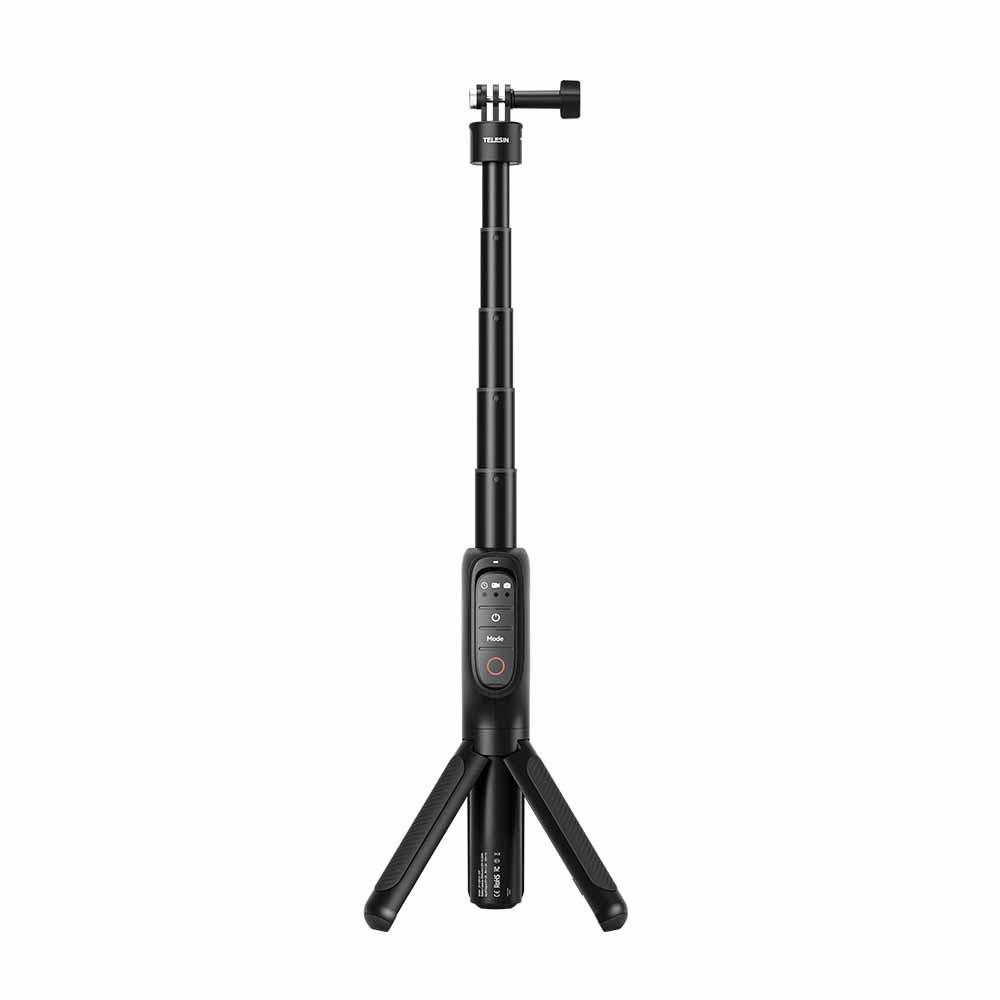 Telesin Shorty Rechargeable Remote Control Tripod Selfie Stick for Hero 13/12/11/10/9/Max