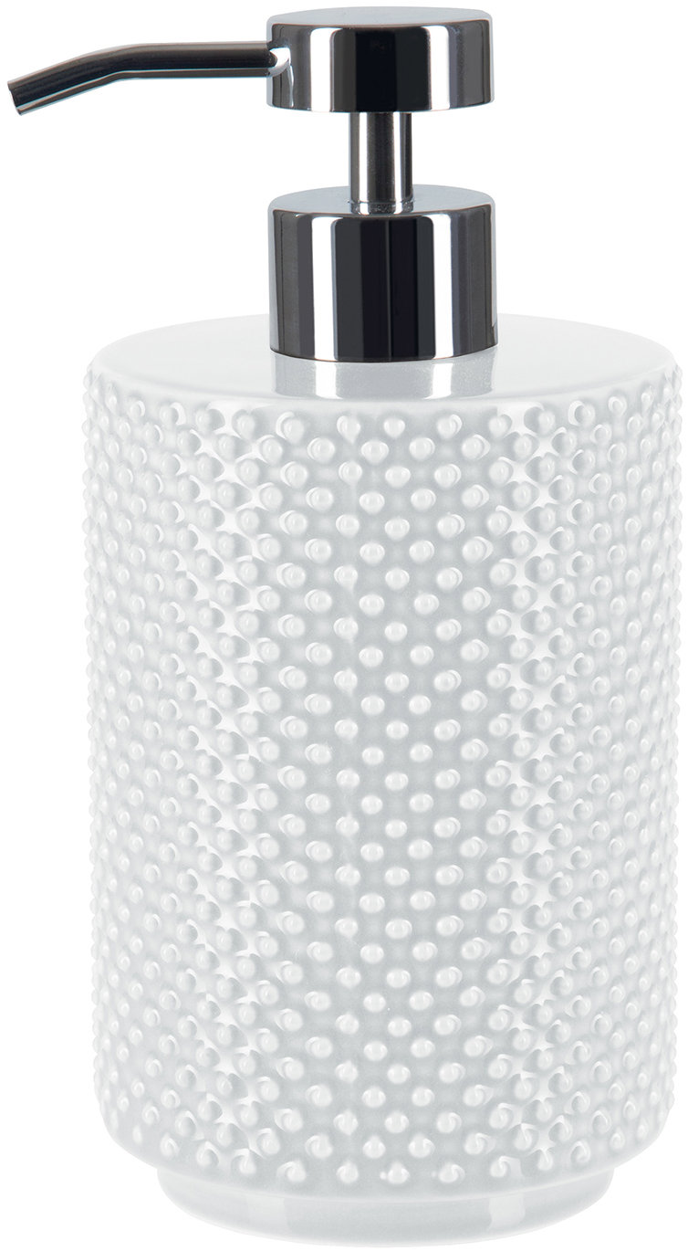 Spirella Dávkovač mydla MERO, keramika, 400 ml, biely