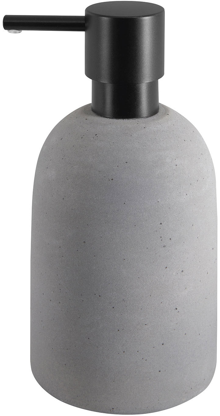 Spirella Dávkovač mydla GEMMA, keramika, 500 ml, sivý