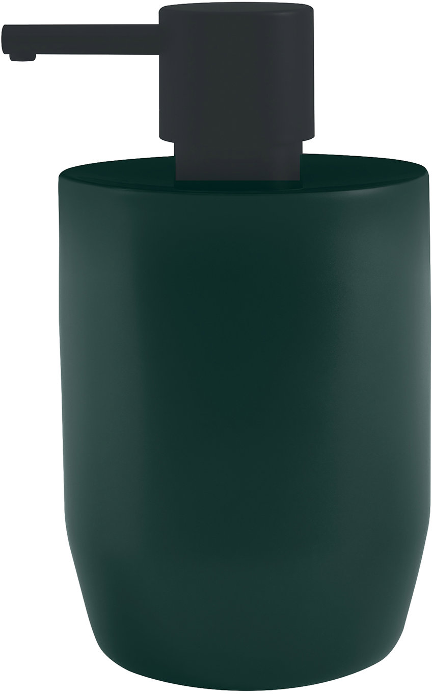 Spirella Dávkovač mydla JARO, keramika, 300 ml, tmavozelený