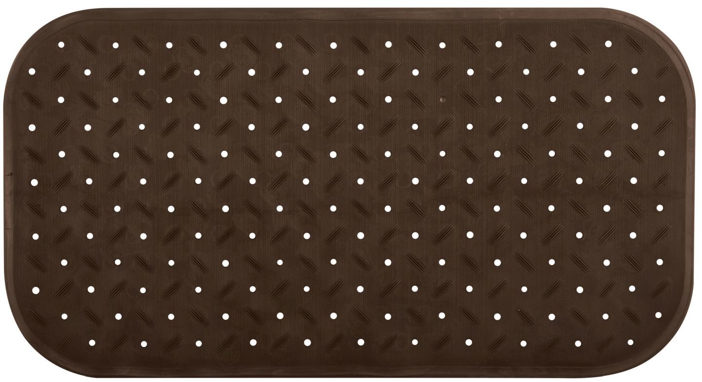 MSV protišmyková podložka do vane Class, hnedá, 36 × 65 cm
