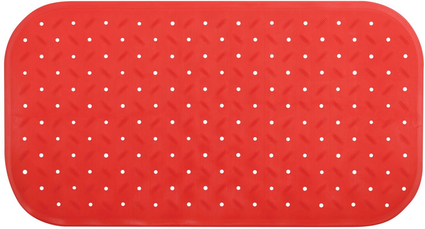 MSV protišmyková podložka do vane Class, červená, 36 × 65 cm