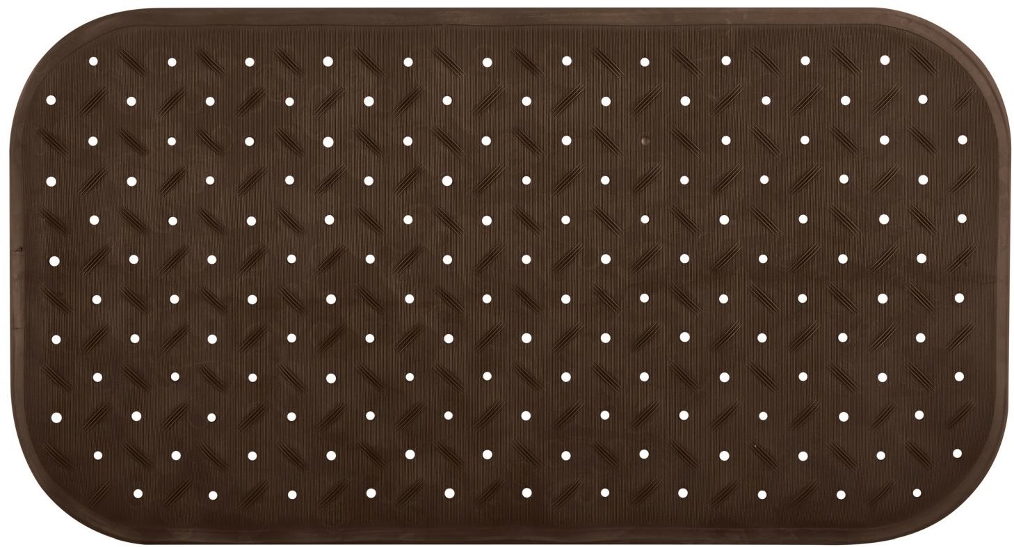 MSV protišmyková podložka do vane Class, hnedá, 36 × 76 cm