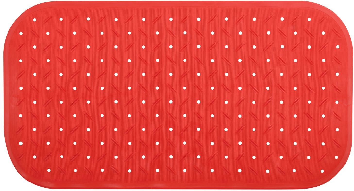 MSV protišmyková podložka do vane Class, červená, 36 × 76 cm