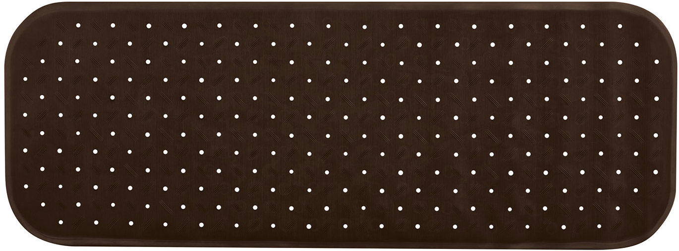MSV protišmyková podložka do vane Class, hnedá, 36 × 97 cm