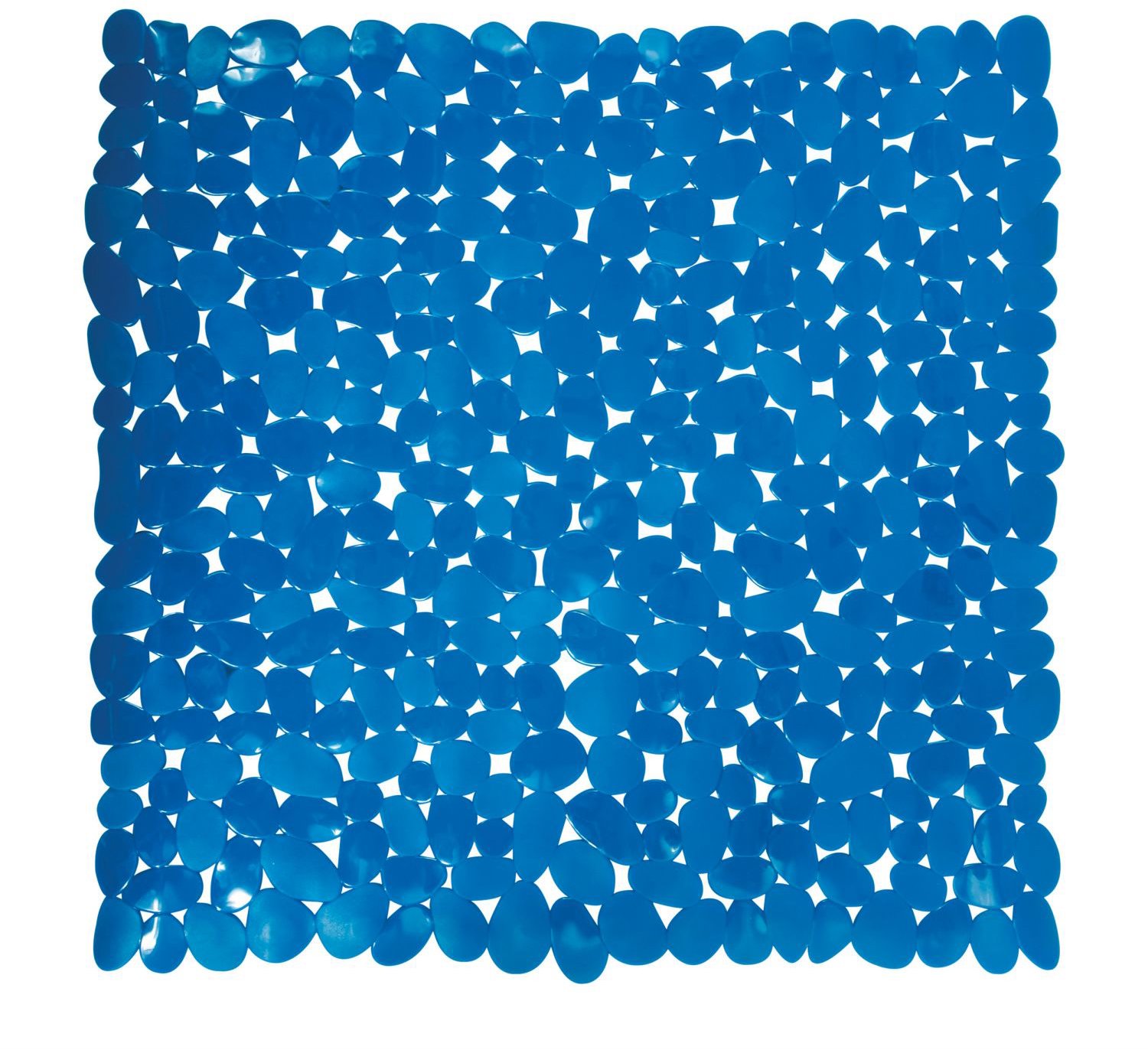 MSV protišmyková podložka do sprchy Galets, tmavomodrá, 53 × 53 cm