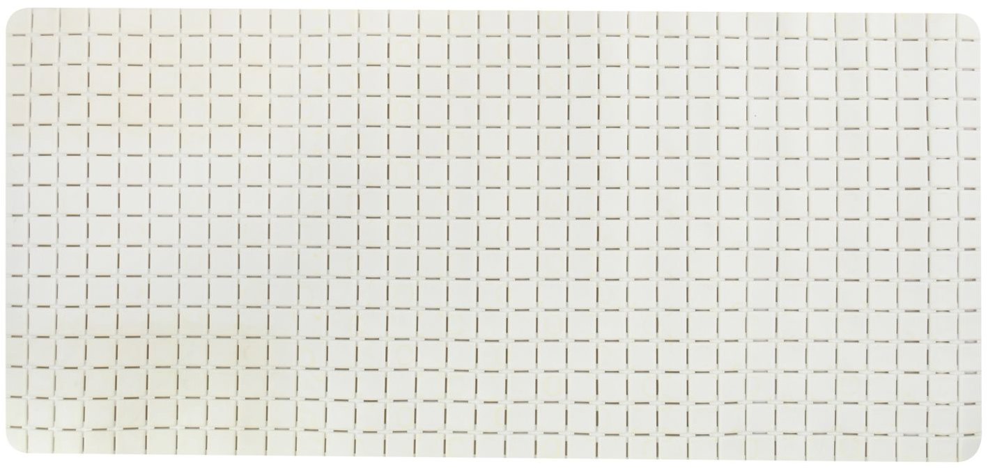MSV protišmyková podložka do vane Quadro, biela, 36 × 76 cm