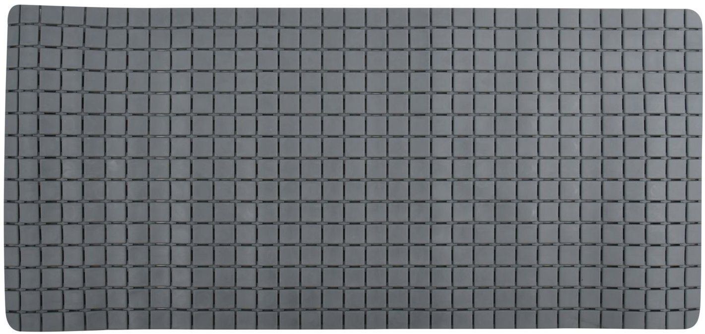 MSV protišmyková podložka do vane Quadro, sivá, 36 × 76 cm