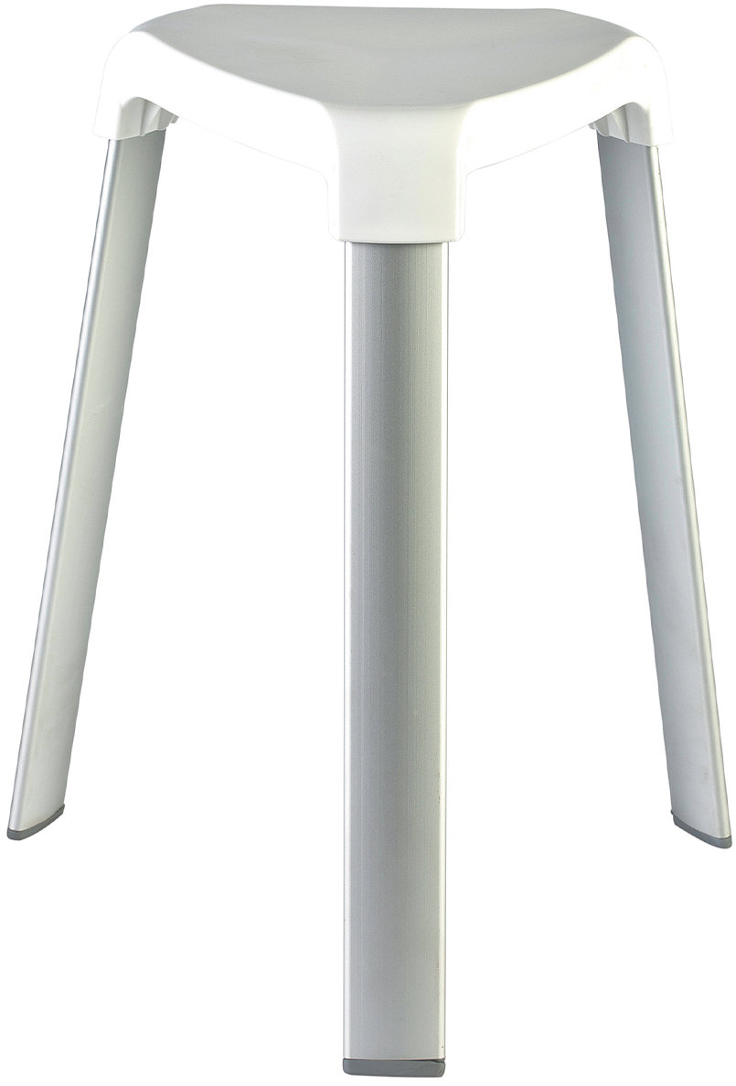 MSV Sedadlo do sprchy SAFE, biele, hliník, 45 cm, do 120 g