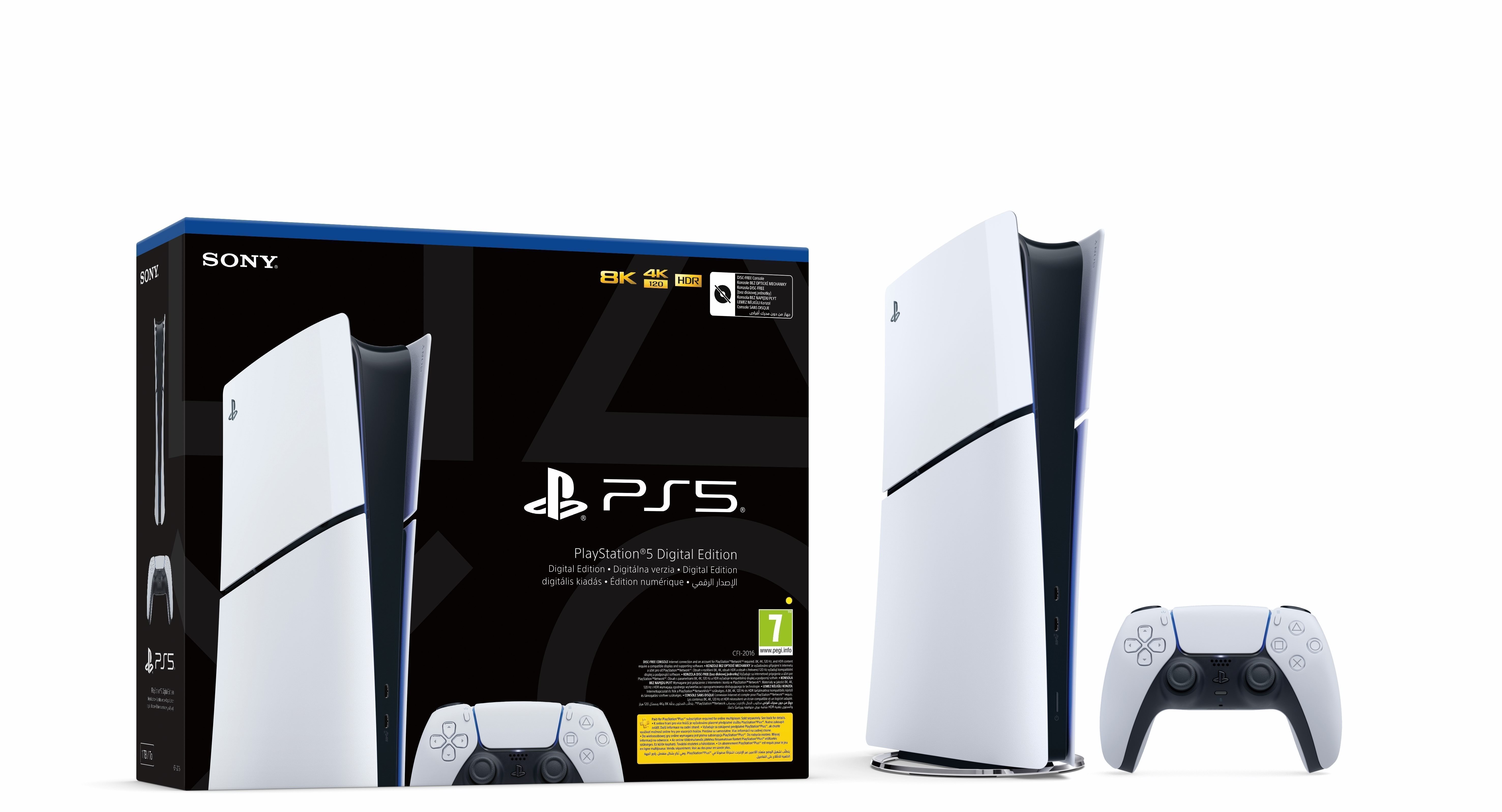 PlayStation 5 (Slim) Digital Edition – 825GB + 1 TB SSD