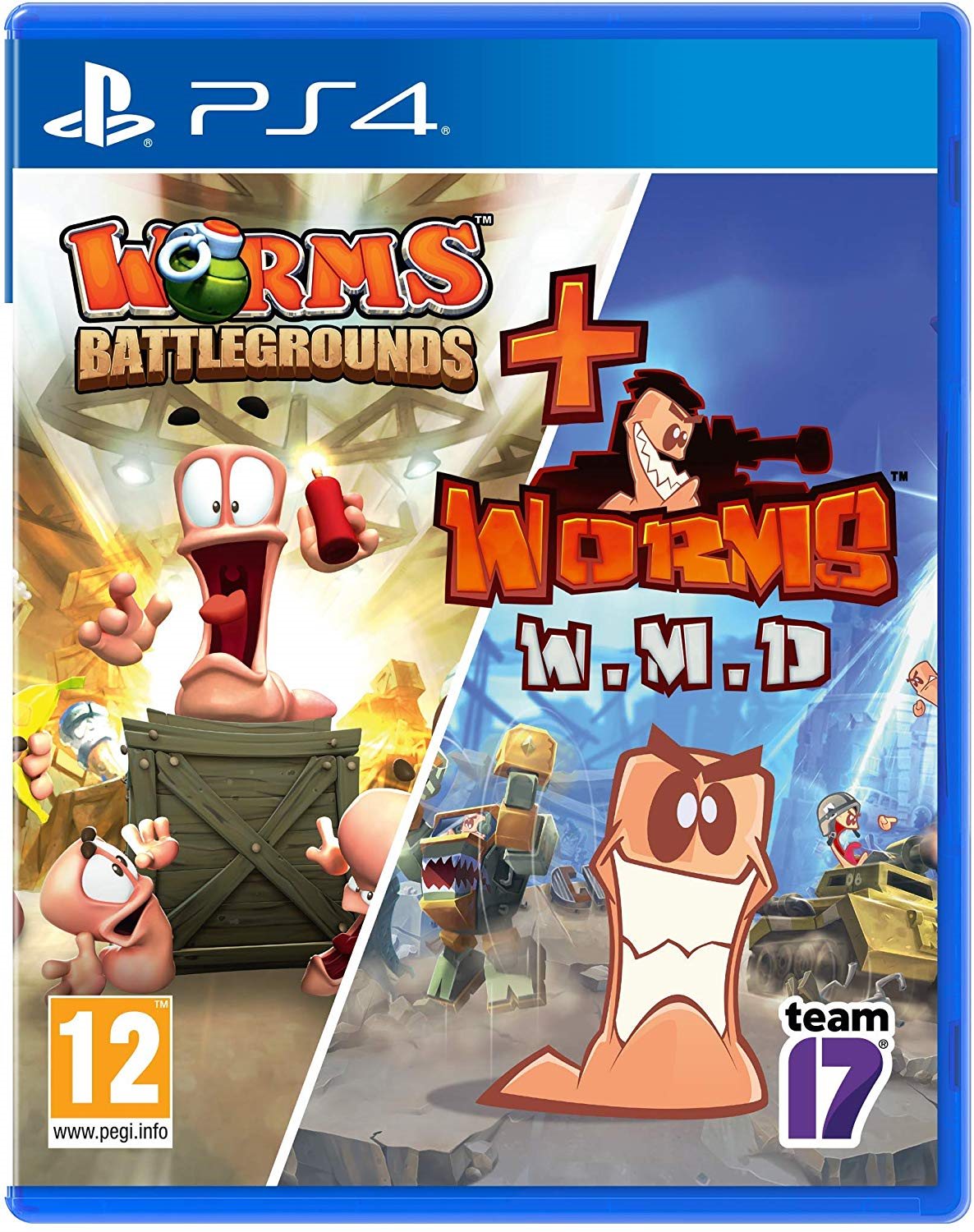 Worms Battlegrounds + Worms WMD Double Pack – PS4