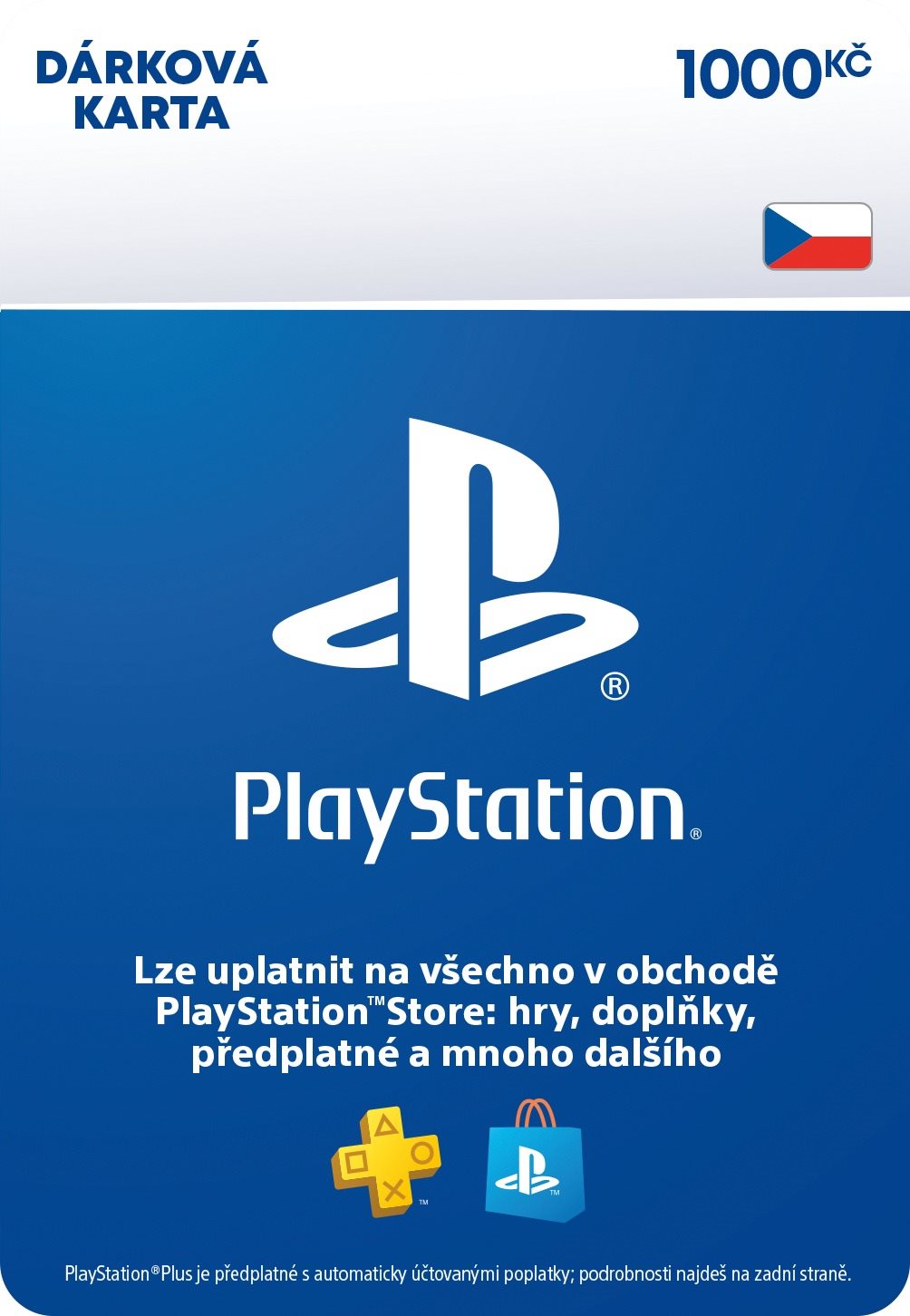 PlayStation Store – Kredit 1000 Kč – CZ Digital