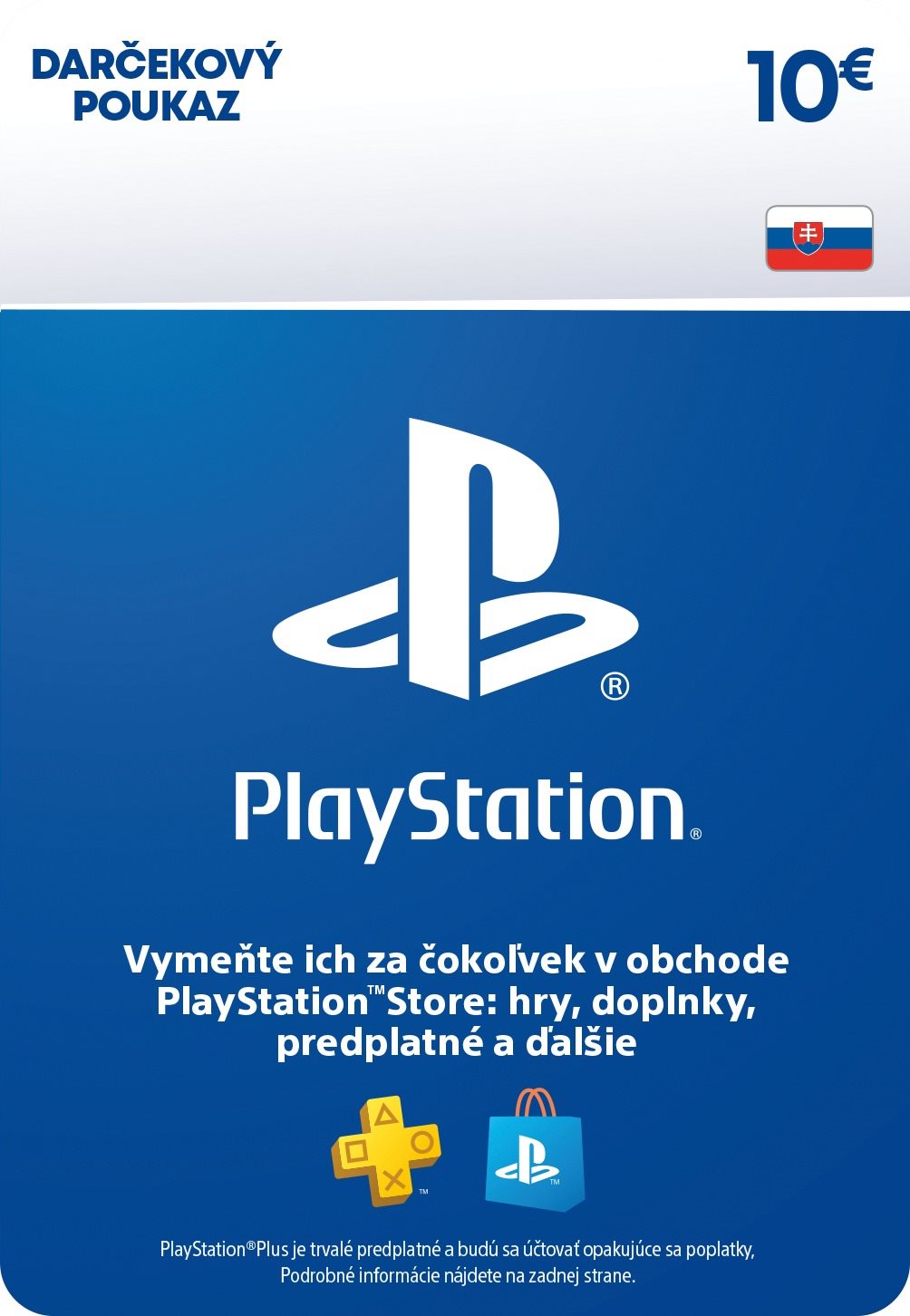 PlayStation Store – Kredit 10 EUR – SK Digital