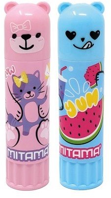 MITAMA lepiaca tyčinka 2× 15 g, ružová/modrá