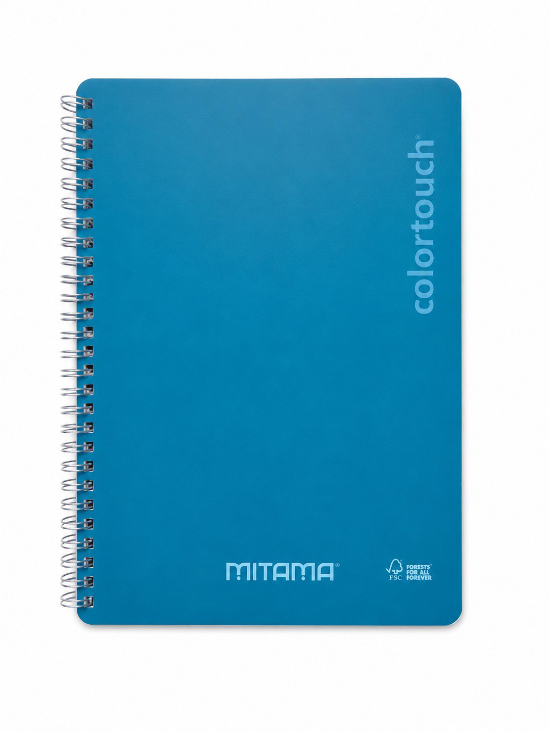 MITAMA i-Note 18,5 × 24 cm, štvorčekovaný, 90 listov, cyan