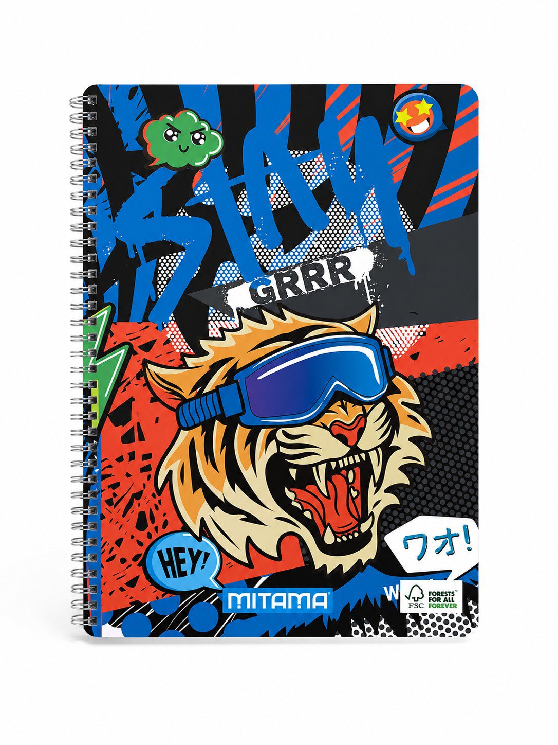 MITAMA A4, linajkový, 60 listov, tiger