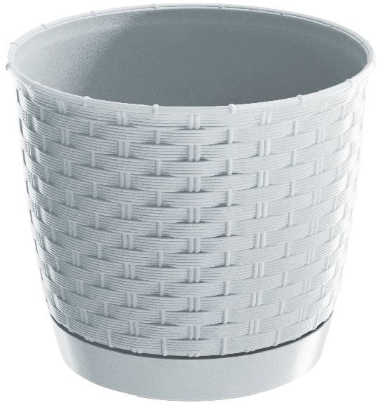 Prosperplast RATOLLA ROUND 22 výška 19,5 cm, 4,.2 l, biely