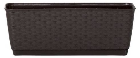 Prosperplast RATOLLA PW 38,6 × 15,4 × 14 cm, tmavohnedý