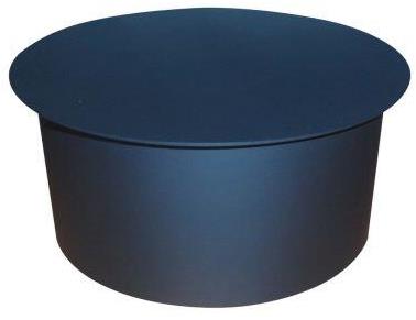 Eurometal dymové viečko 125 mm hr. 1,5 mm, čierne