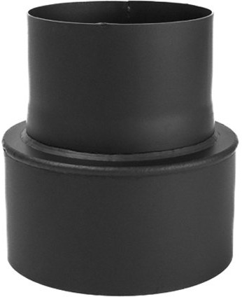Eurometal redukcia rúrková 125/120 mm (d. 160 mm) hr. 1,5 mm ČIERNA