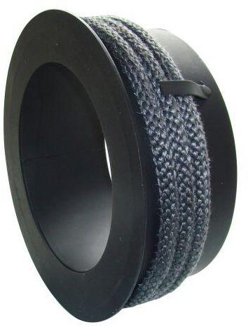 Eurometal redukcia do komína 160/120 mm hr. 1,5 mm s tes. šnúrou ČIERNA