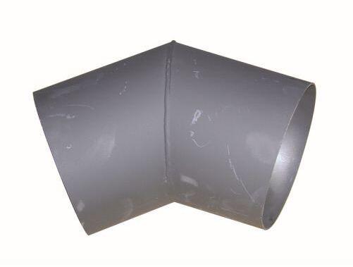 Eurometal koleno dymové 125mm/45st.t.1,5mm ČER