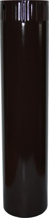 Rúra dymovodu priemer 120 mm, smalt hnedá, 0,25 m