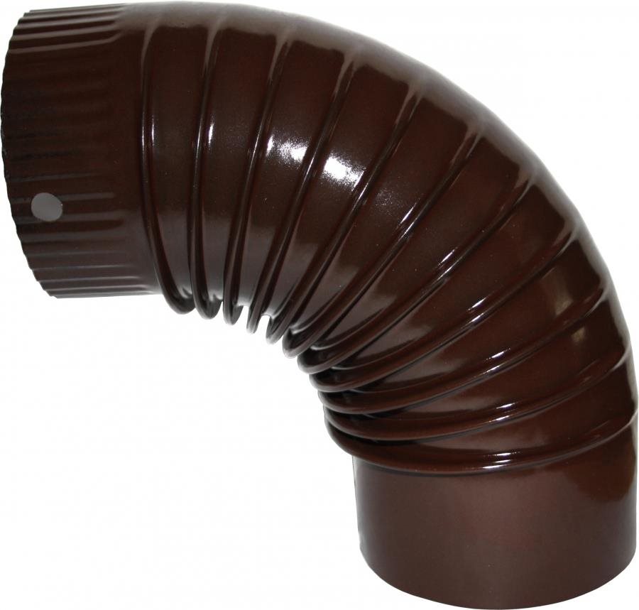 Koleno dymovodu 90°, piemer 120 mm, smalt hnedé