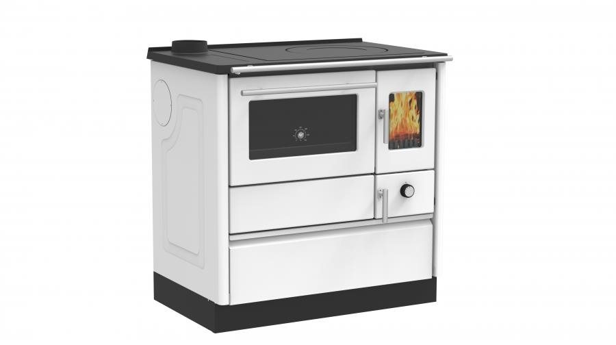 Alfa Plam sporák ALFA 85G ECO *B-D, 8,31 kW, biely, ľavý, so 120 mm