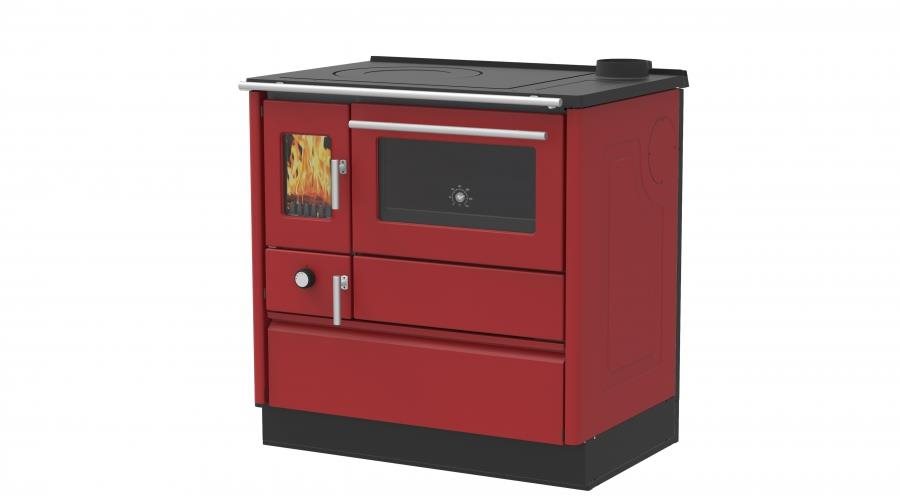 Alfa Plam sporák ALFA 85G ECO *CV-D, 8,31 kW, červený, pravý, s 120 mm