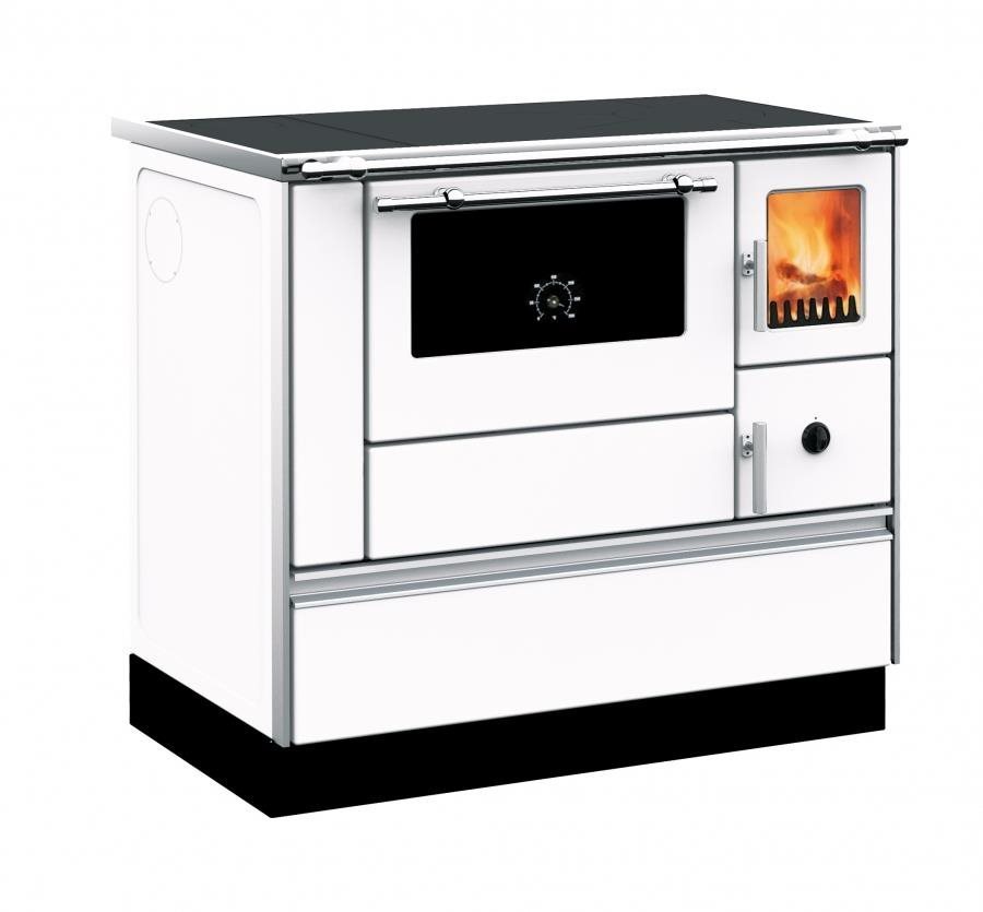 Alfa Plam sporák Alfa 90H Dominant*ECO*B-L, 6,7 kW, biely, ľavý, s 120 mm