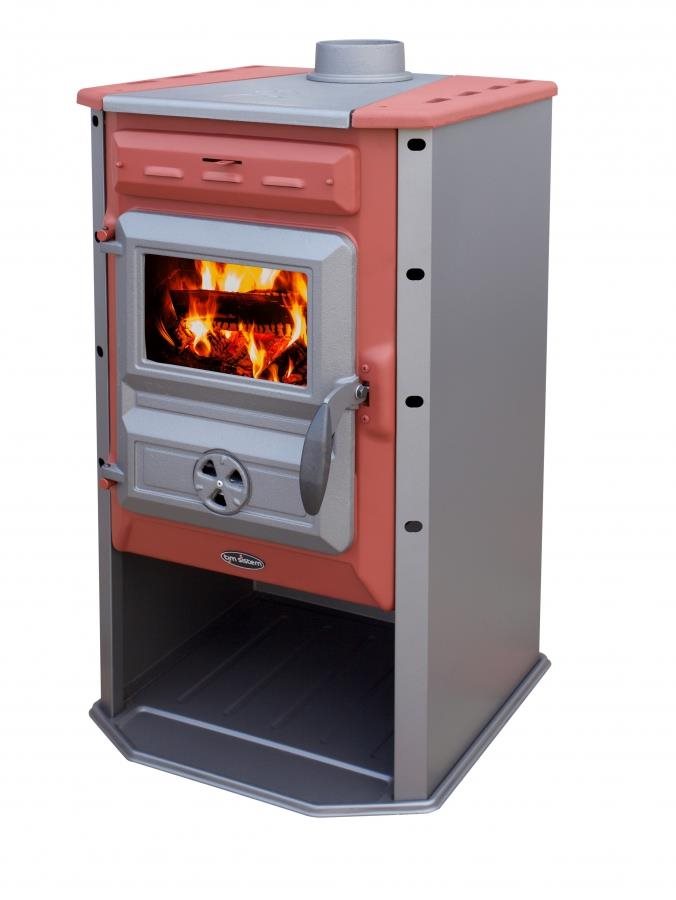 tim sistem Magic Stove ECO červená 6,9 kW, krbová kachle na TP