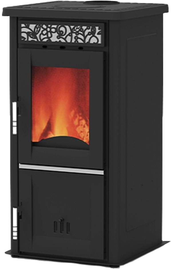 Alfa Plam AMELIA*ECO 8 kW krbové kachle, antracit, horný o 120 mm