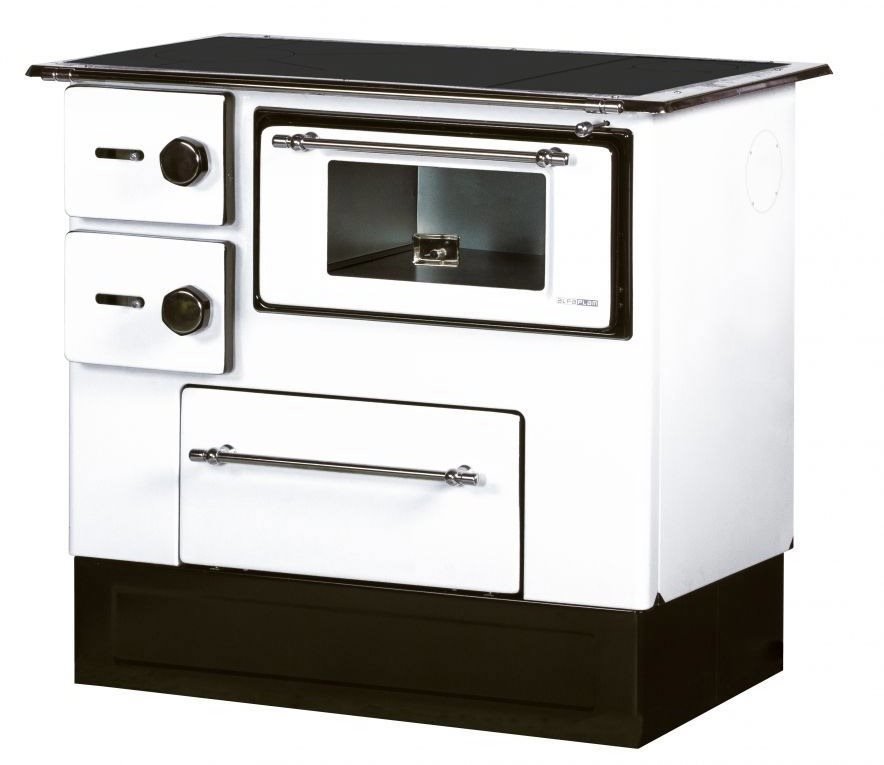 Alfa Plam sporák REGULAR 46 ECO *B CE *D na TP, biely, pravý horný + bočný priemer 120 mm, 8 kW