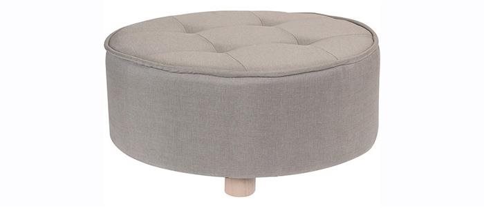 Taburetka POUF 50 × 22 cm, béžová