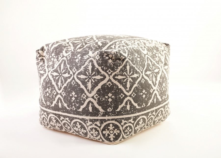 Taburetka POUF 45 × 45 × 35 cm ,dekor 2