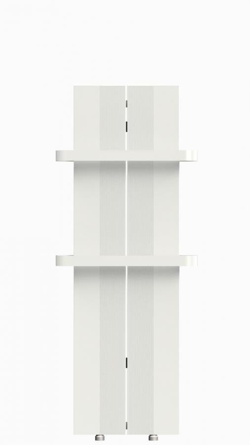 Teplovodný hliníkový radiátor FINESA, FN2-100M, 1000 × 404, 500 W, biely