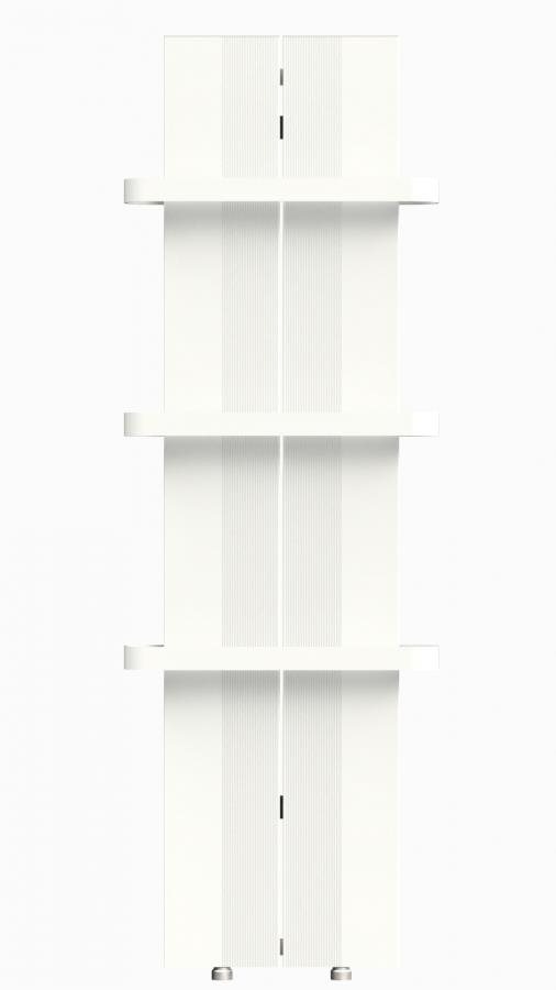 Teplovodný hliníkový radiátor FINESA, FN2-120M, 1200 × 404, 600 W, biely