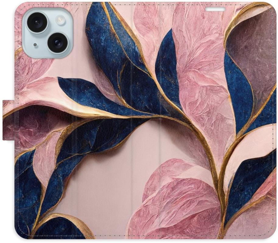iSaprio Pink Leaves na iPhone 15