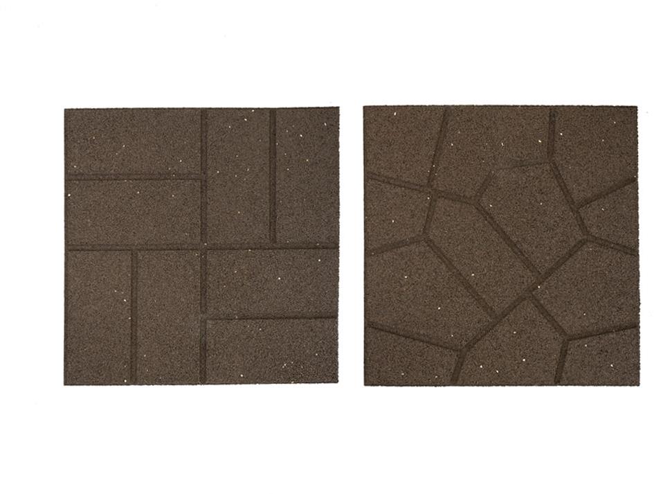 MULTY HOME dlaždica Brickface 40 × 40 cm, obojstranná, hnedá, gumová