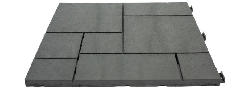 MULTY HOME Dlaždice STONE MOSAIC 30 × 30 cm, sivá, gumová