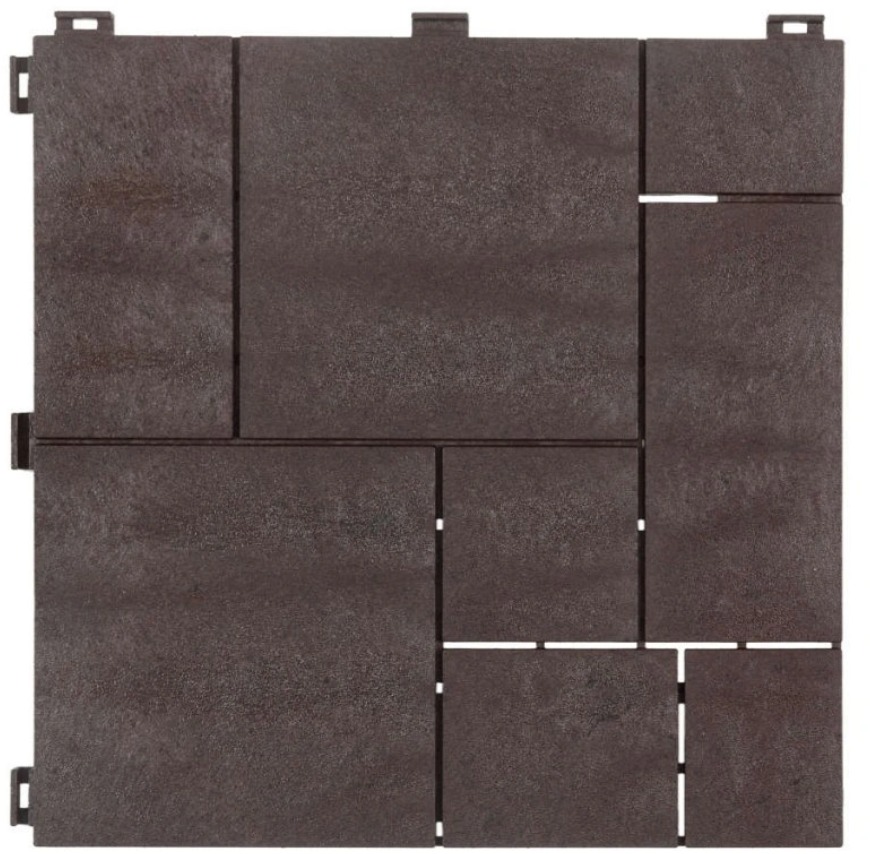 MULTY HOME – Dlaždice STONE MOSAIC 30 × 30 cm, hnedá, gumová